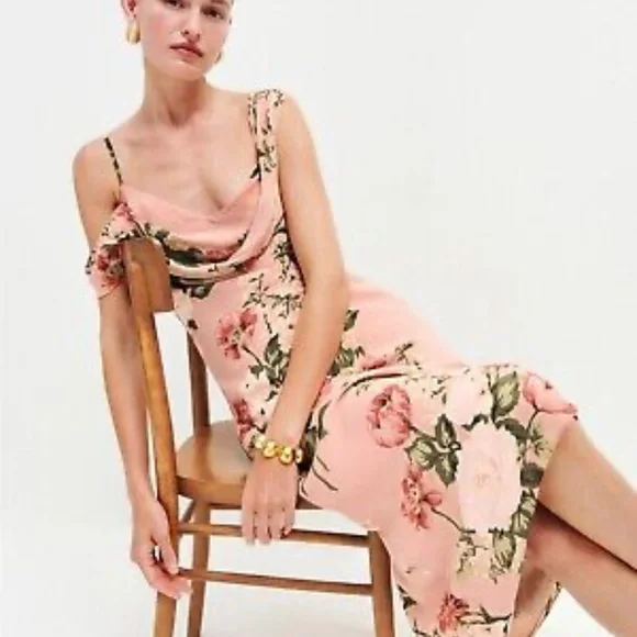 REFORMATION - Reya Dress in rose garden -  size 6 NWT - Picture 7 of 8